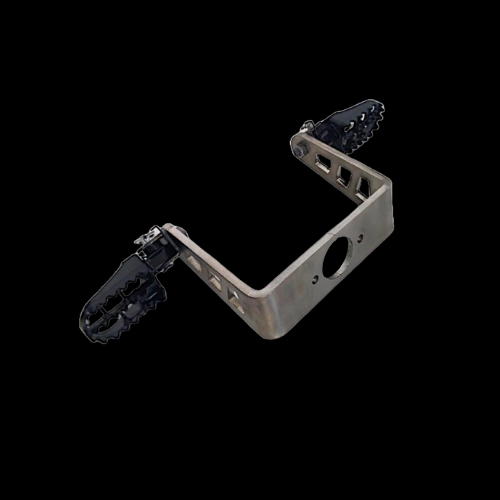 Poggiapiedi Per Pedane Originali MV Agusta LIGHT - Passeggero CNC Racing PC124 Nero Vendita - Foto 2