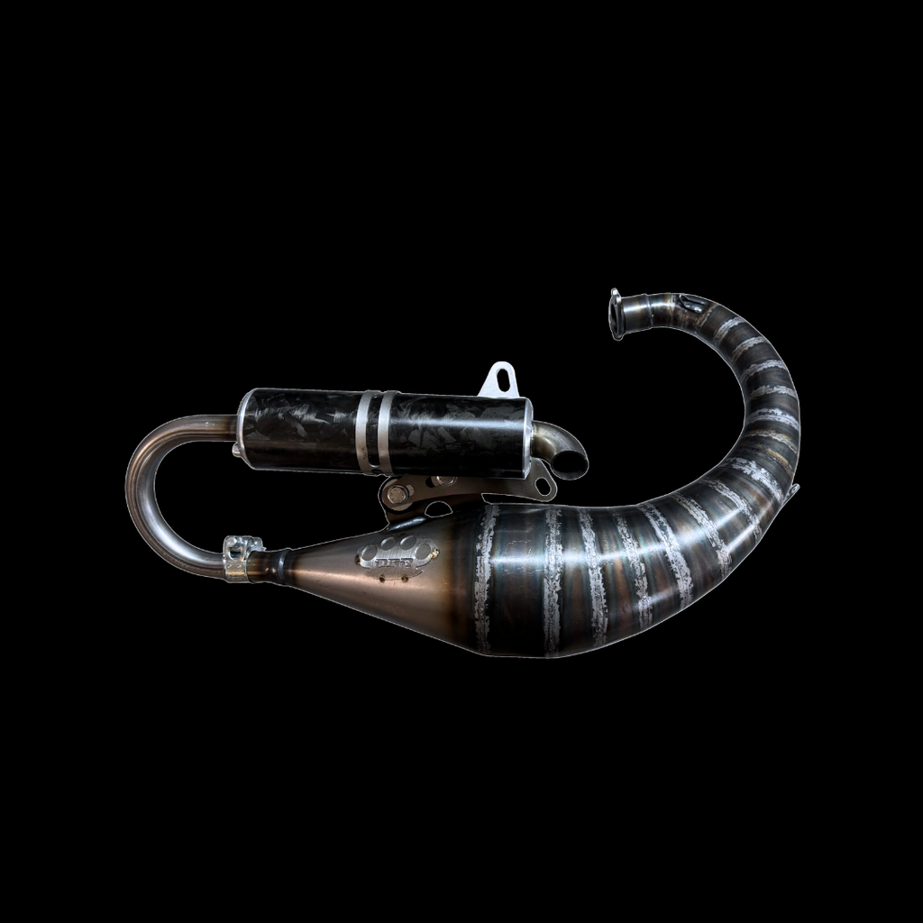 Marmitta DBR Minarelli Verticale Trofeo - MBK Booster Spirit, Next Generation e Stunt - Yamaha Zuma e Slider - DBR Factory