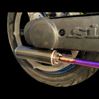 GP04 exhaust for Piaggio Ciao Titanium Multicolor