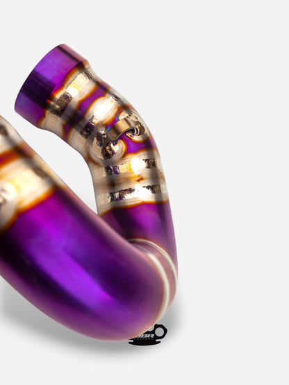 DBR 4T Titanium Exhaust Manifold + Powerbomb - KTM: EXC-F 450 (2020-2023), Husqvarna: 450 FE (2020-2023) and Husqvarna: 501 FE (2020-2023)