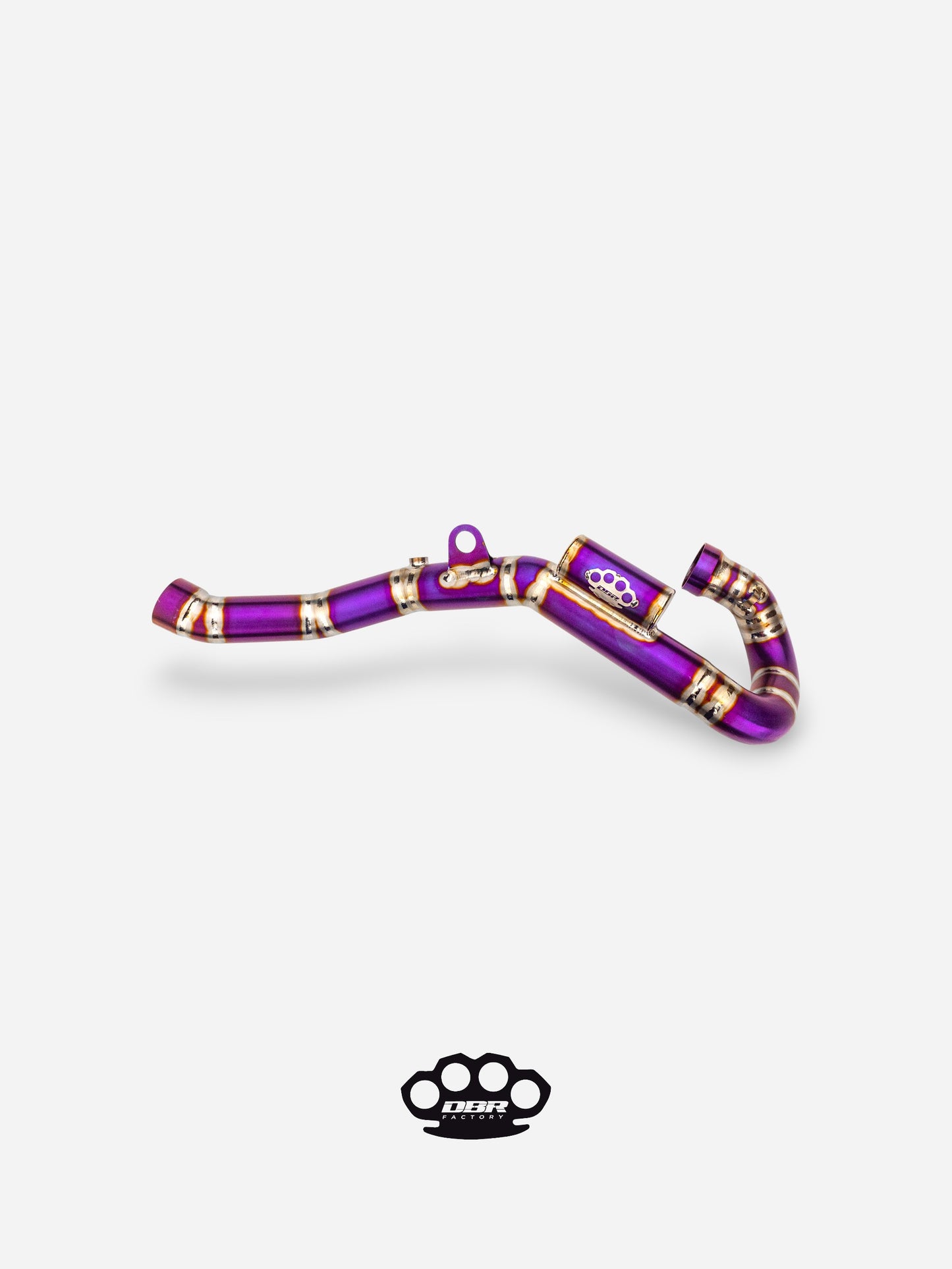 DBR 4T Titanium Exhaust Manifold + Powerbomb - KTM: EXC-F 450 (2020-2023), Husqvarna: 450 FE (2020-2023) and Husqvarna: 501 FE (2020-2023)