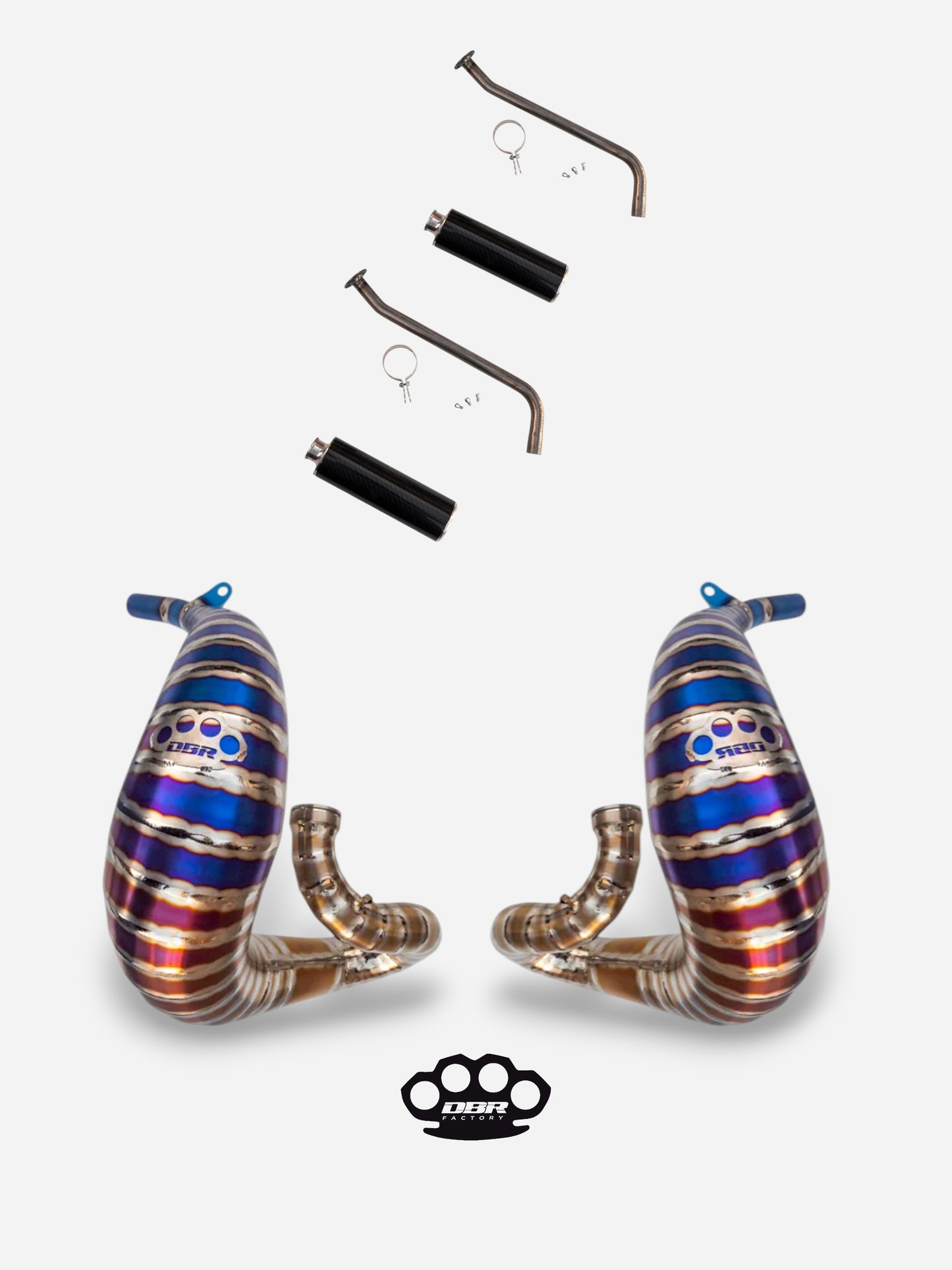 DBR Escape Completo en Titanio para YAMAHA BANSHEE 350CC ATV 1988–2009