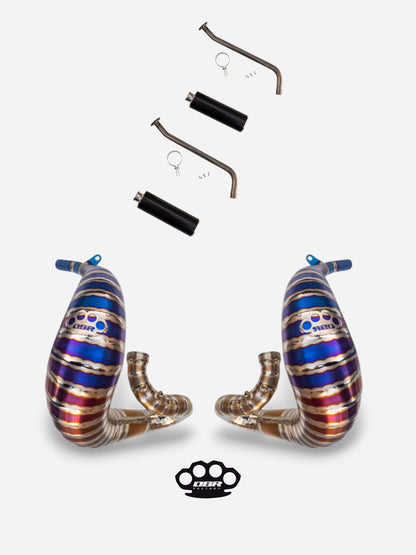 DBR Escape Completo en Titanio para YAMAHA BANSHEE 350CC ATV 1988–2009