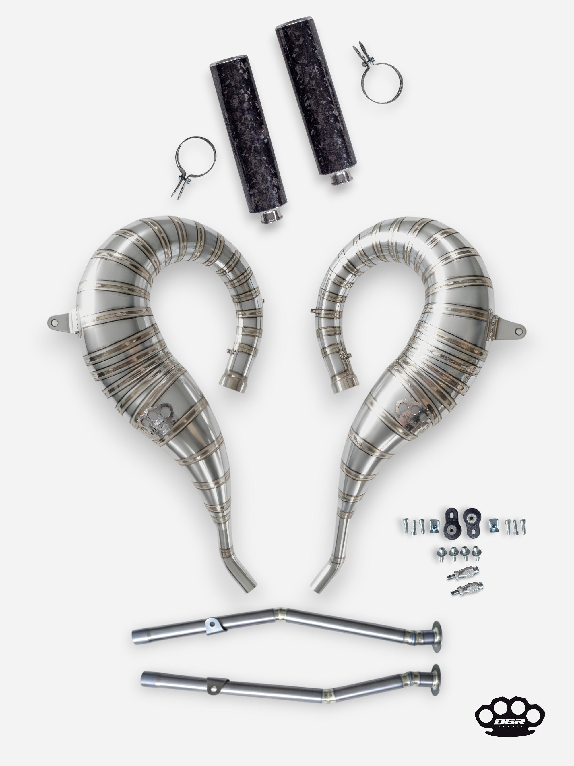 DBR 全钛合金排气管，适用于雅马哈 BANSHEE 350CC 全地形车 1988–2009