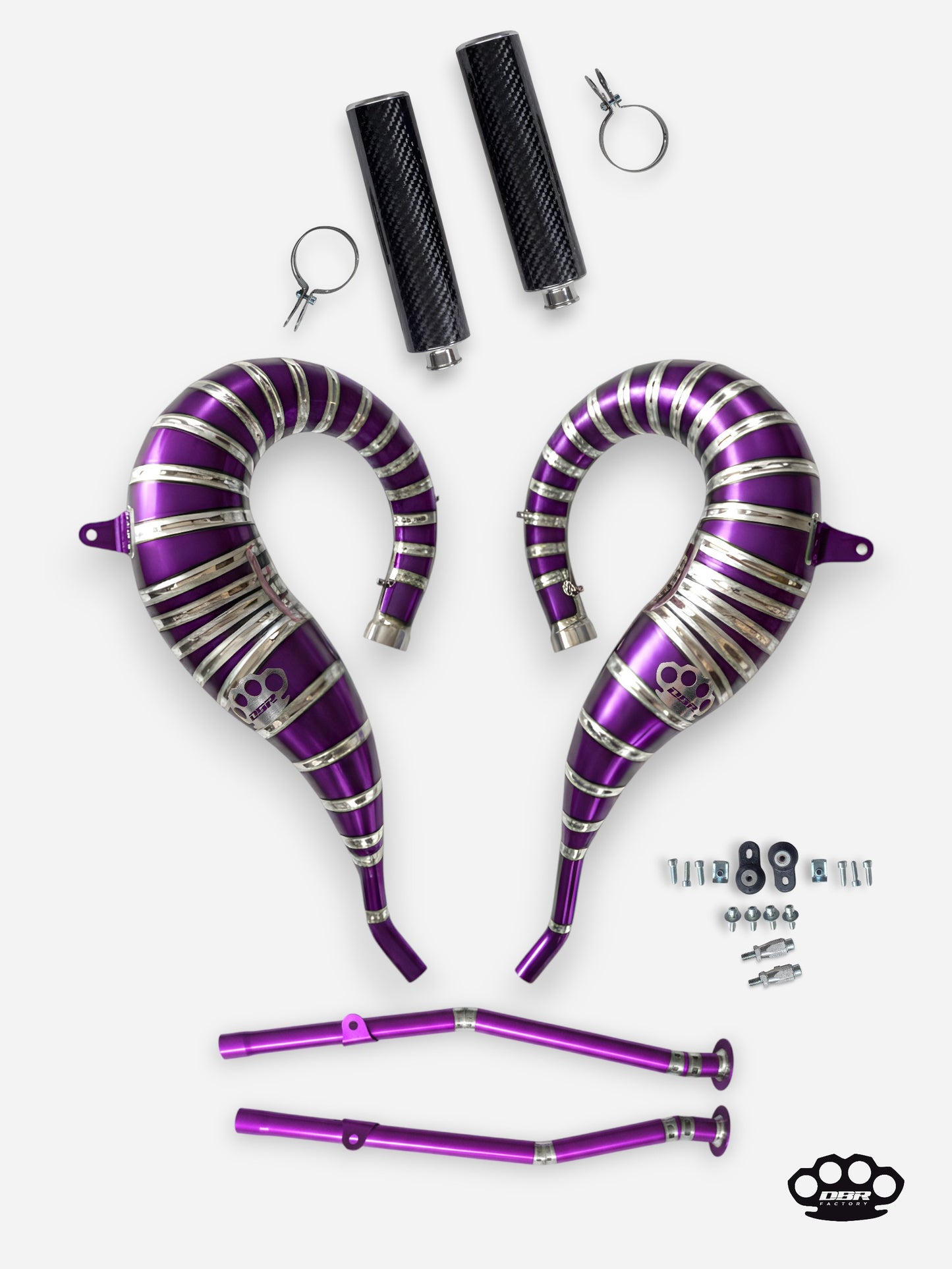 DBR Compleet titanium uitlaatsysteem voor YAMAHA BANSHEE 350CC ATV 1988–2009