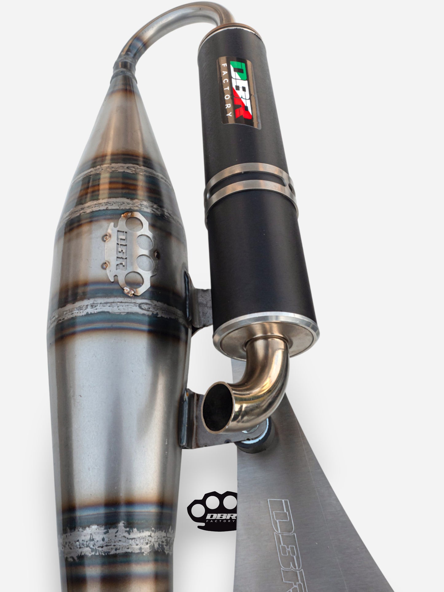 DBR Minarelli 横置排气管 - 中间排气 70cc