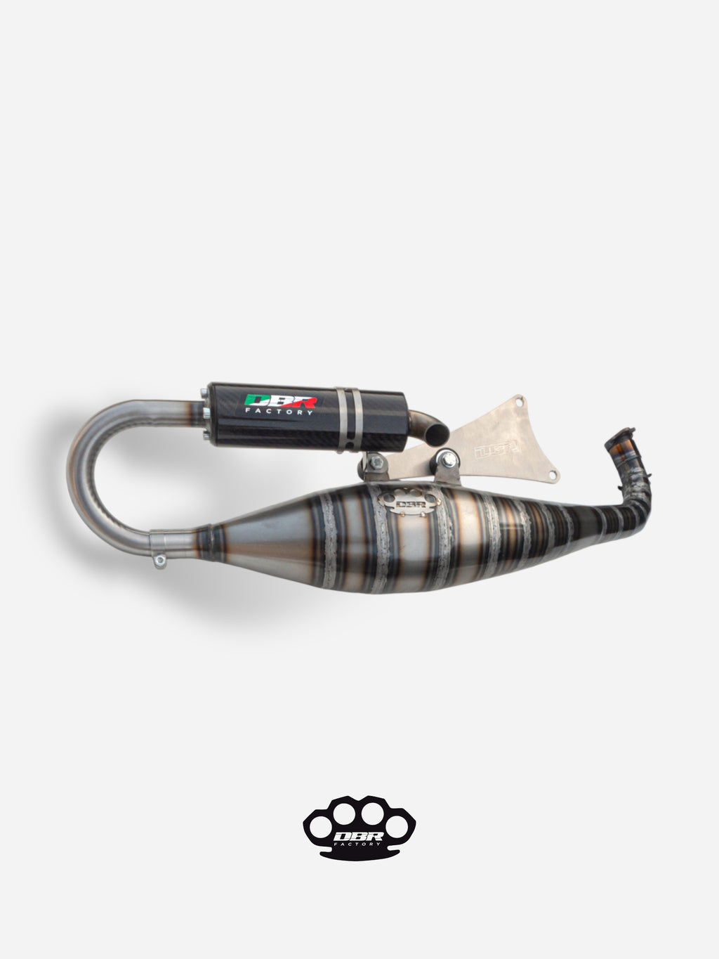 Marmitta DBR Minarelli Orizzontale - Scarico Over Trofeo 90-100cc - DBR Factory