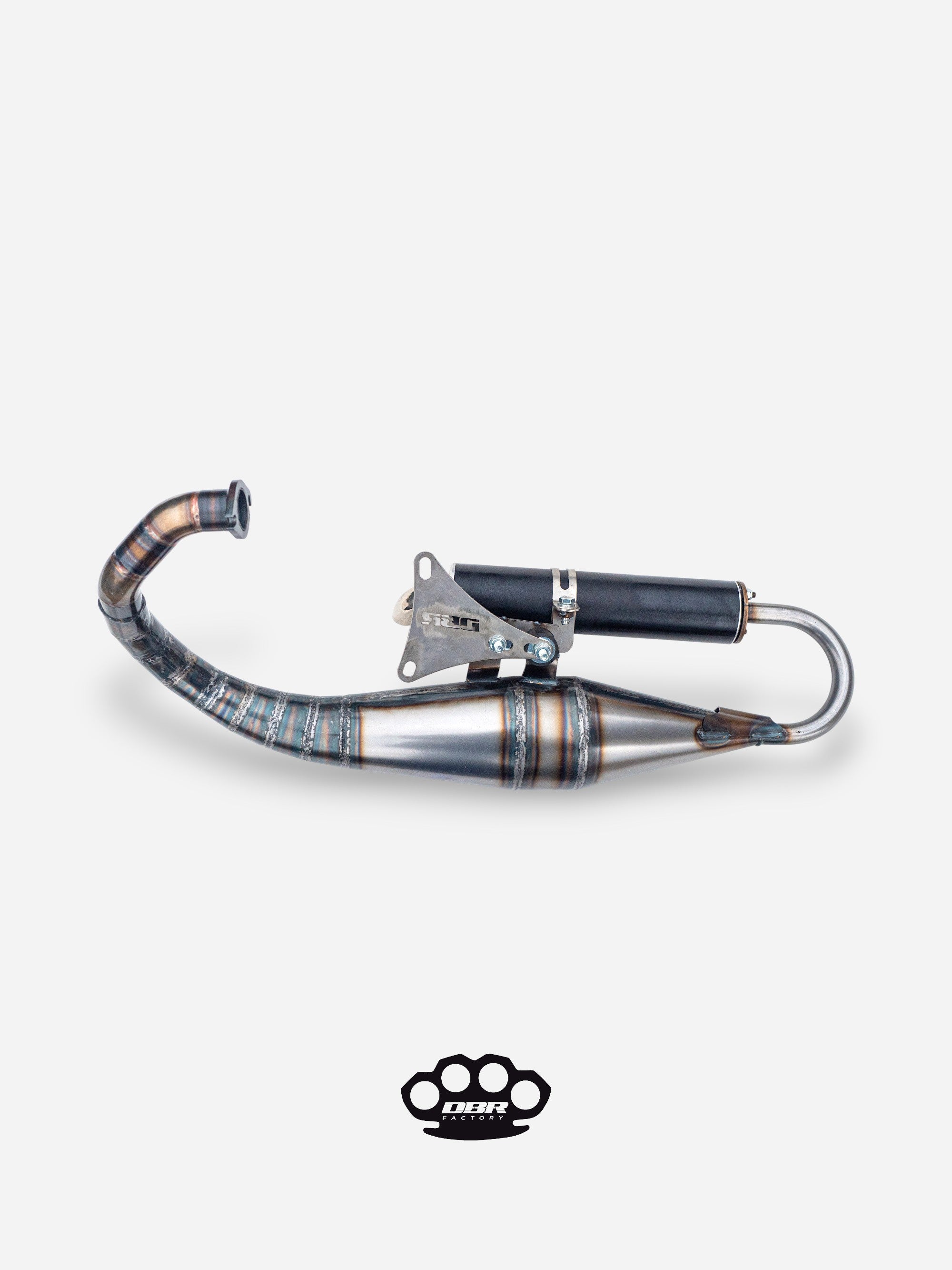 Marmitta DBR Minarelli Verticale Base - MBK Booster Spirit, Next Generation e Stunt - Yamaha Zuma e Slider - DBR Factory