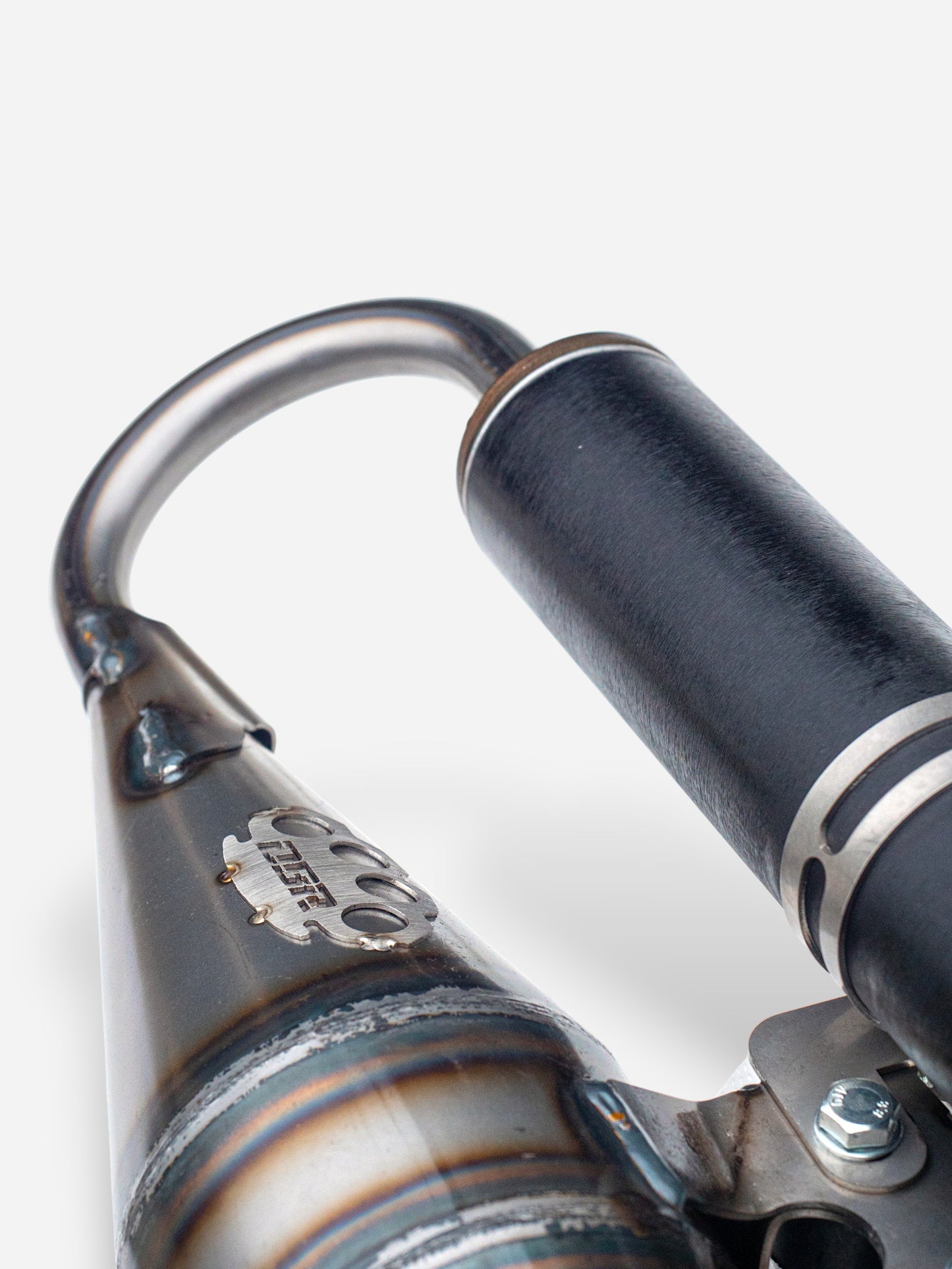 DBR Exhaust Minarelli Vertical Base - MBK Booster Spirit, Next Generation and Stunt - Yamaha Zuma and Slider