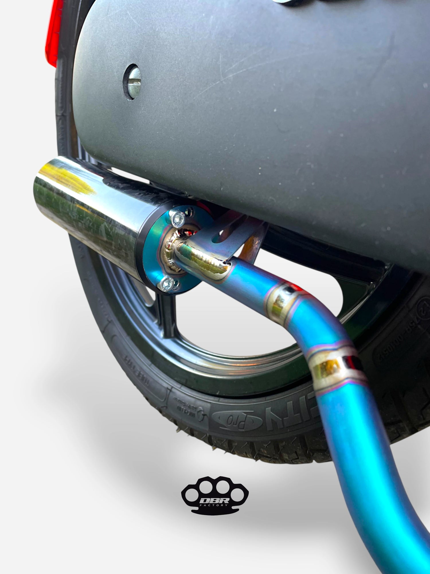 DBR Marmitta Titanio Wyvern Multicolor - Piaggio e Gilera