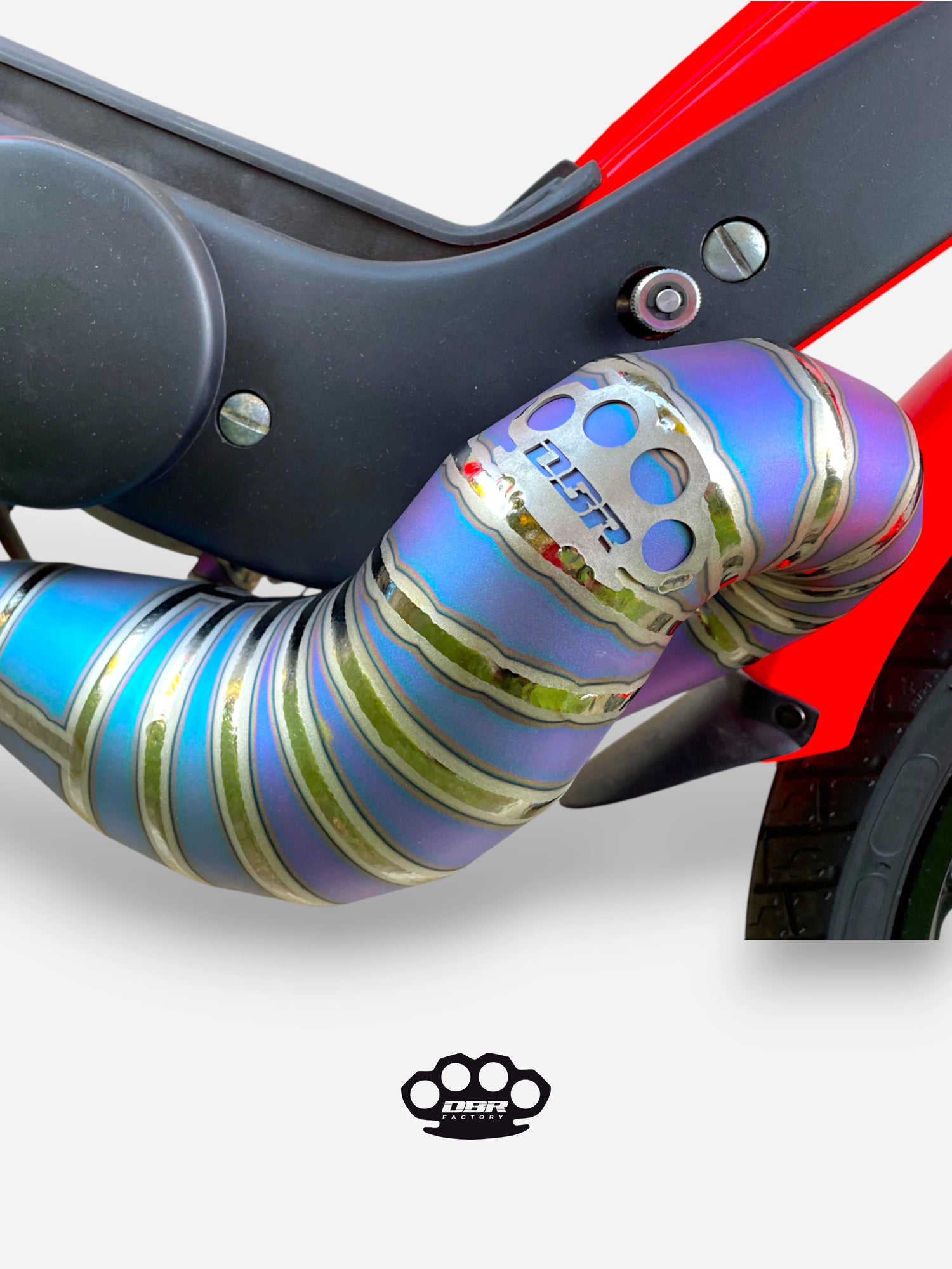 DBR Marmitta Titanio Wyvern Multicolor - Piaggio e Gilera