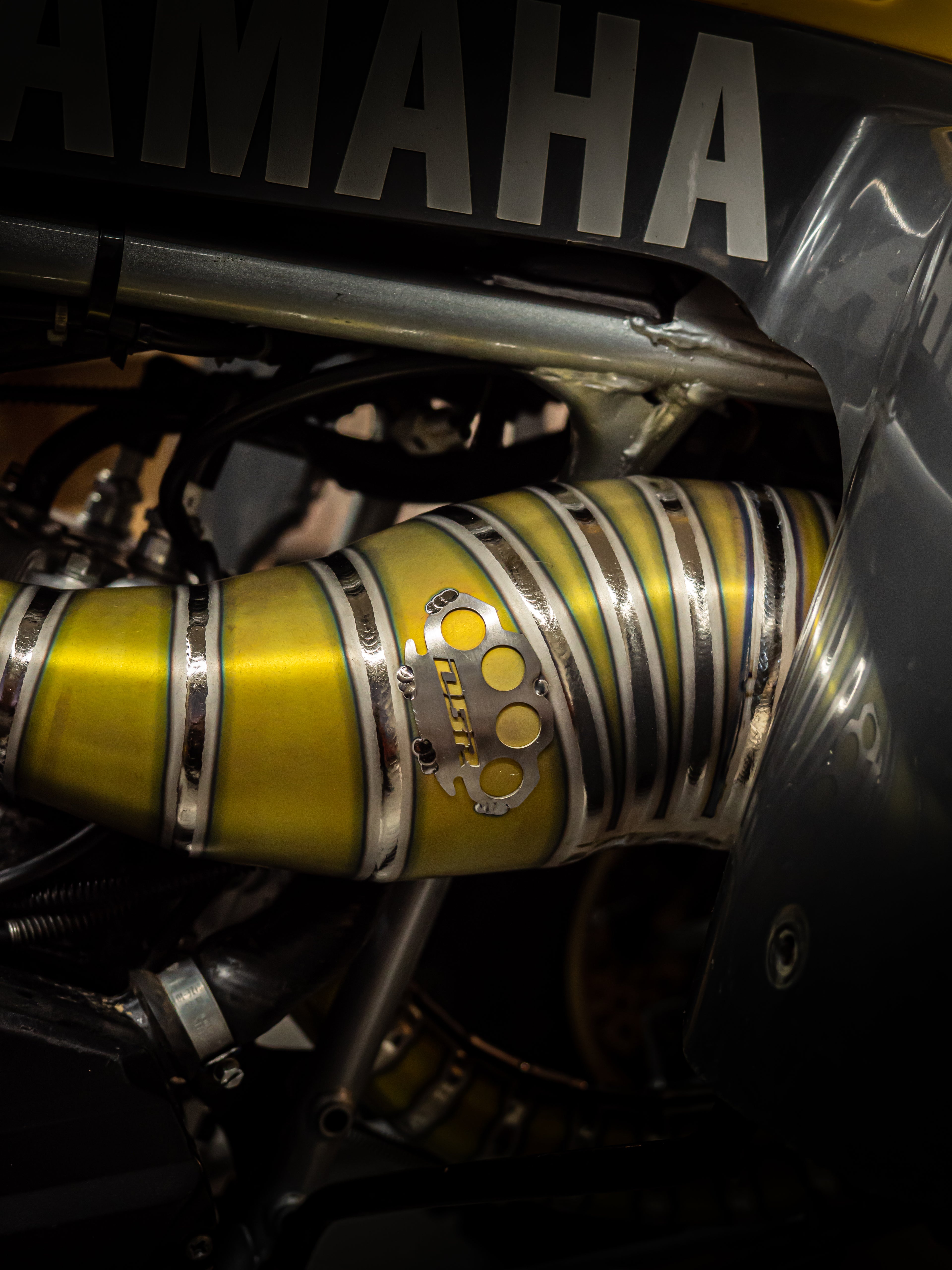 DBR 全钛合金排气管，适用于雅马哈 BANSHEE 350CC 全地形车 1988–2009