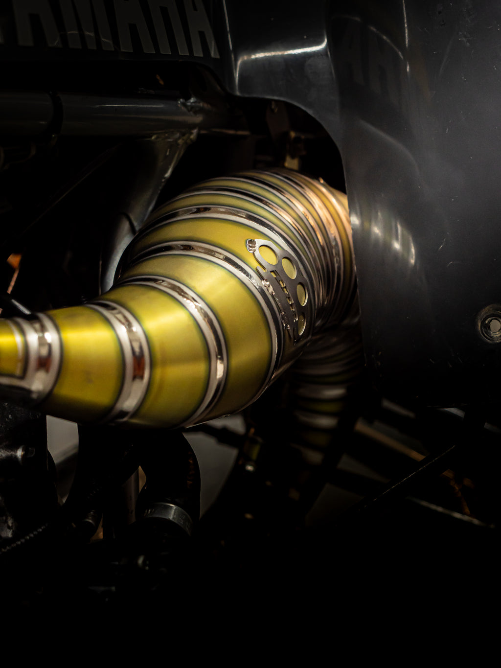 DBR 全钛合金排气管，适用于雅马哈 BANSHEE 350CC 全地形车 1988–2009