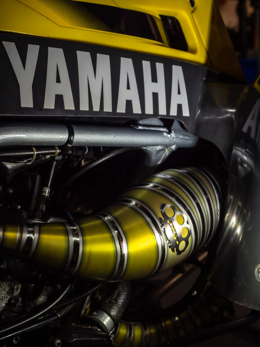 DBR 全钛合金排气管，适用于雅马哈 BANSHEE 350CC 全地形车 1988–2009