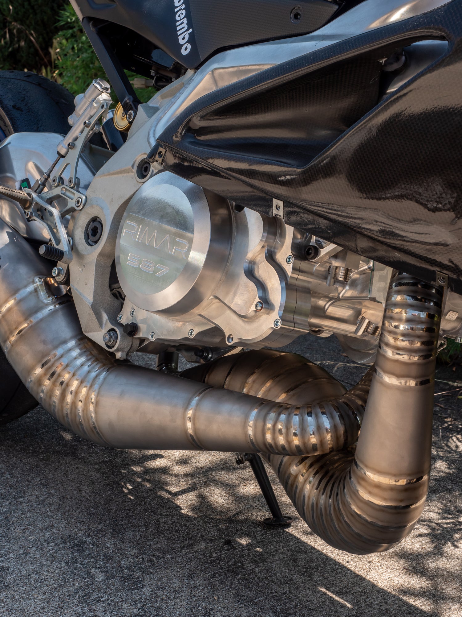 DBR Scarico in Titanio per RIMAR MOTORS 587/500cc con Silenziatore Twill
