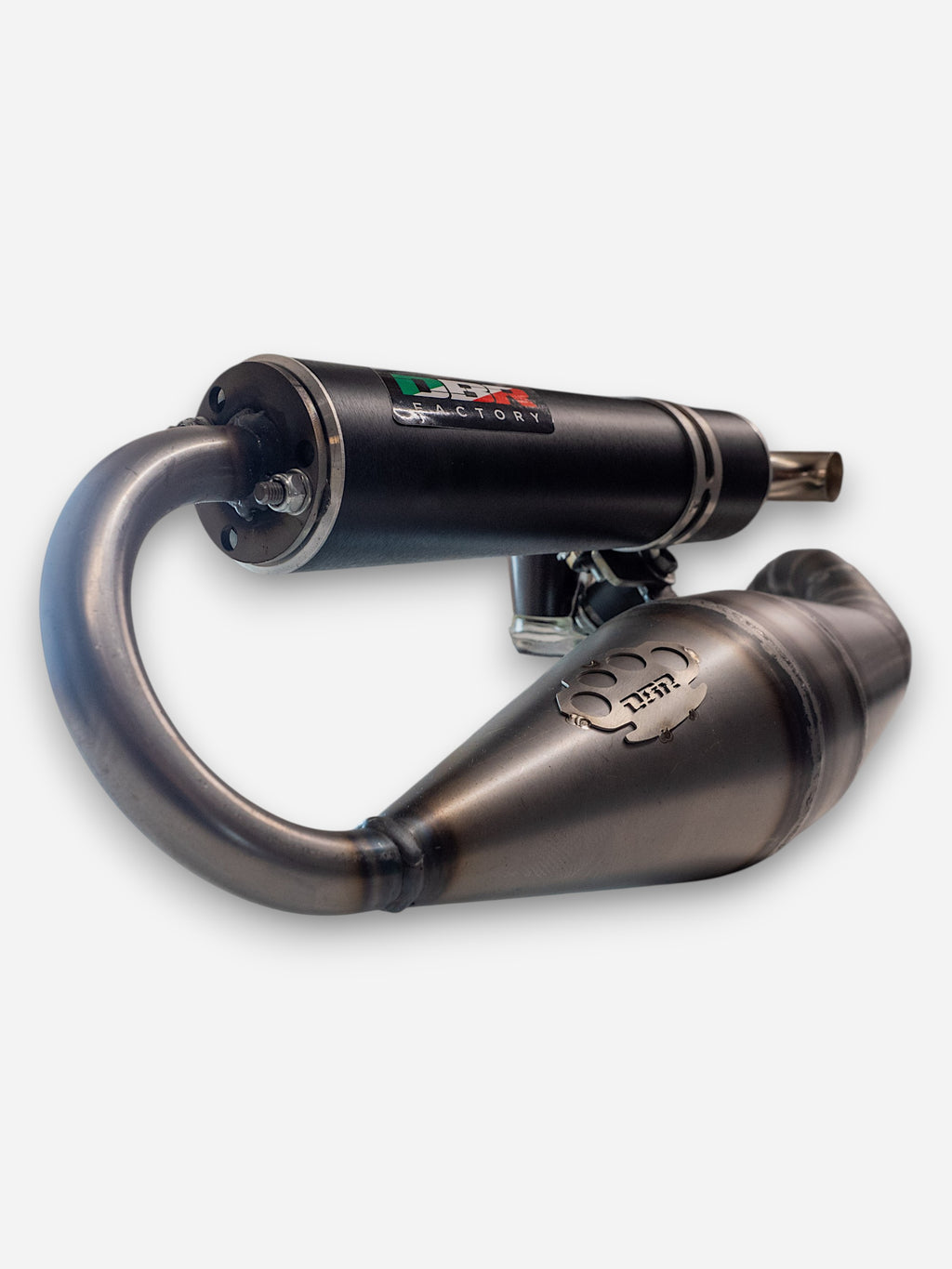 Marmitta DBR Minarelli Orizzontale - Scarico Base 50-70cc - DBR Factory