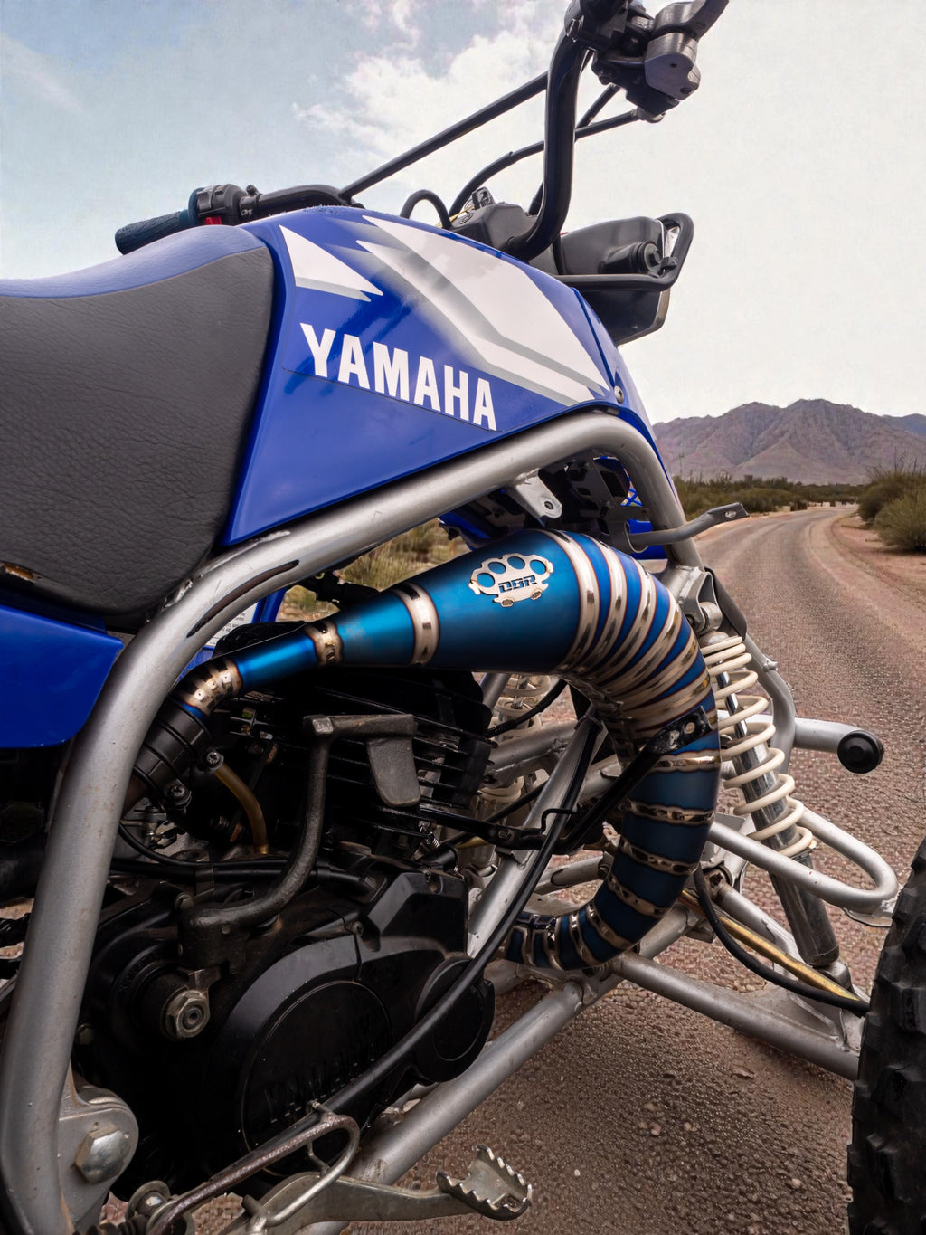 DBR Échappement Complet en Titane YAMAHA BLASTER 200cc VTT 1988–2009