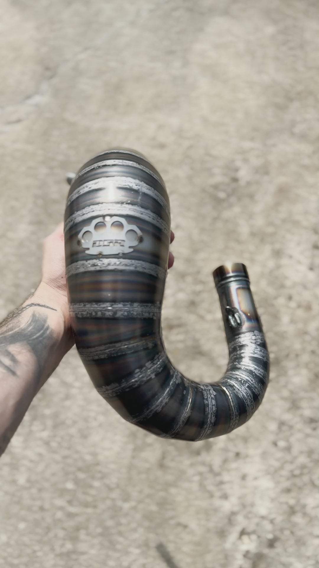 DBR越野排气管125/150cc高位 - 中段膨胀室